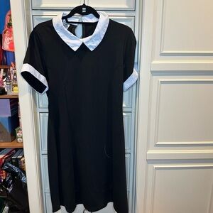 NWOT Spirit Halloween Black Collared Dress Size XL